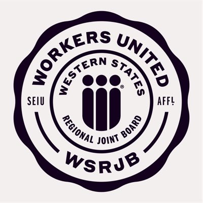 WSRJB of @WorkersUnited @SEIU is 10k warehouse, laundry, manufacturing, service & Starbucks workers in CA, NV, AZ, & NM fighting for safe, living wage jobs.