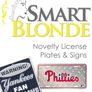 SmartBlondeTags's profile picture. Smart Blonde manufactures and distributes over 90,000 wholesale and retail custom front vanity license plates, signs and personalized license plates.