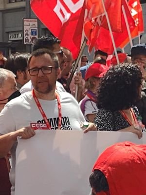 Secretario general de CCOO las Vegas de Madrid. Obrero orgulloso de pertenecer a la clase trabajadora