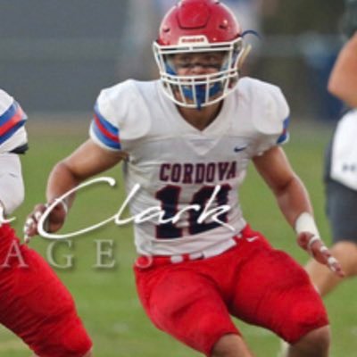 CORDOVA HIGH SCHOOL🏈 LB-3.6GPA 5’9 175- Bench 290 Squat 430