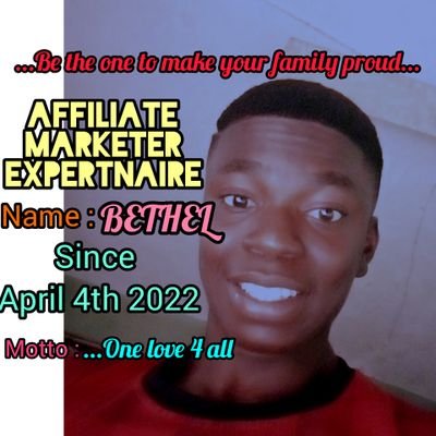 Affliate marketer expertnaire, Online empowerment for the youths for better life and standard of living 💯💯