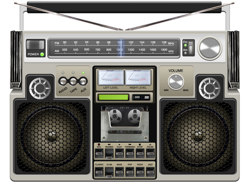 Retro Boombox is a music player iPad app. It is the only iPad app that has region AM/FM radio, voice recorder and iTunes library player - with AWESOME graphics
