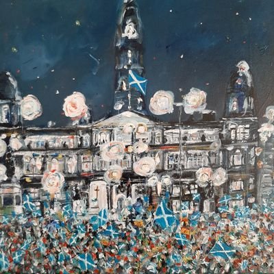 Artist working in oils. Urban Landscapes atmospheric Glasgow images.
Scottish Independence please.
Visit SDX Glasgow Buchanan Galleries for originals and prints