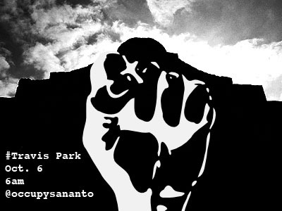 San Antonio community will #OccupySanAnto at #TravisPark http://t.co/gvGlaRKCp3 #OccupyWallStreet @OccupyDallas @OccupyHouston @OccupyAustin