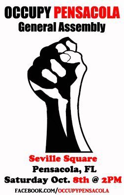 This peaceful, law-abiding, demonstration is to show that Pensacola is a wreck. We want changes. Regarding job creation, educational funds/programs/policies