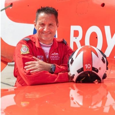 Squadron Leader Graeme Muscat. Red Arrows Team Supervisor, Red 10 and former Hawk T2 A2 QFI.