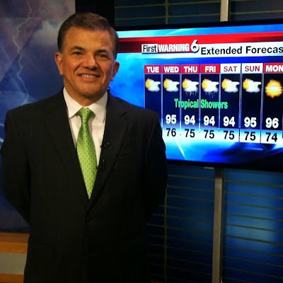 Maclovio Perez, TV Meteorologist since the days of film! Currently, of service to Central Texas Coast.