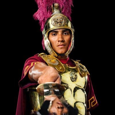 Drum Major of The Spirit of Troy, the University of Southern California Trojan Marching Band. Fight On!