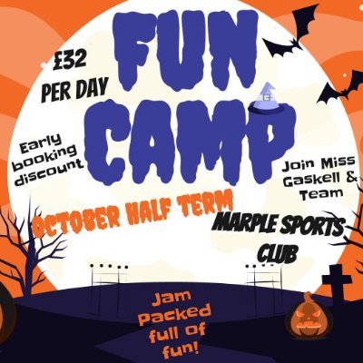 Fun Camp - Sport & Craft Activities for 5-11 year olds with the main aim being FUN, FUN, FUN! Next Camp 24-27  October