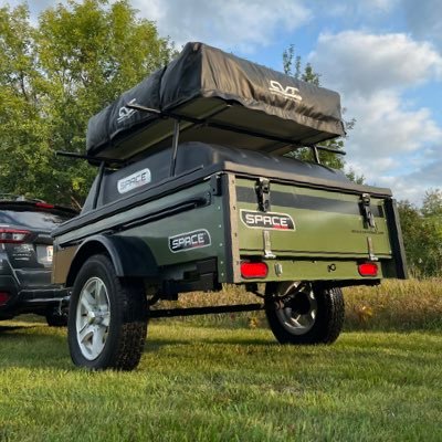 SPACE Trailers build the best lightweight, versatile sport trailer! Haul your bikes, kayaks, rooftop tent, and canoe with your compact car!