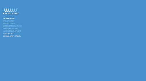 web_solutely's profile picture. Websolutely is a creative web agency with years of experience delivering successful web and design projects for our clients.