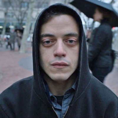 I post 5 frames from a 1fps episode of the show Mr Robot every 30 mins. Will have posted almost every frame by DD Month 2024. S/o @pigeonburger