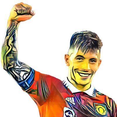 Not Lisandro Martínez 
Newell's Old Boy 
Manchester United Defender who #FollowBack
Artwork courtesy of The Milkman of the Parish
Boyhood Hero: Gabriel Heinz