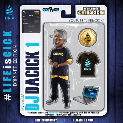 #djdacick1 aka #theVILLAIN #LifeisCick
#CryptoCick1 #NFT designer 
(BIG #DRIP)

Dj and #Crypto thats about it