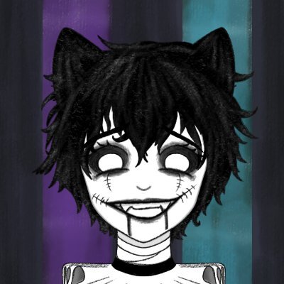 gloomygloomycat's profile picture. Monster Acrobat 💜 
Artist, Fashion Designer, Gothic Horror Enthusiast 🖤 
🎨 #gloomysart
No AI consent for my image or creations