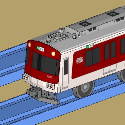 CGでプラレール風の鉄道車両を作って、物理エンジンで走らせています。 国鉄と近鉄が特に好きです🥰