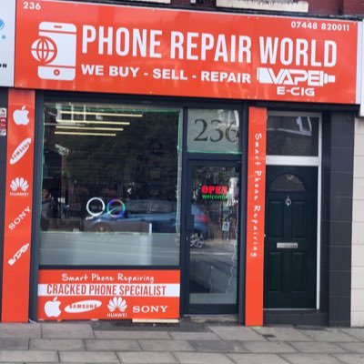 Phonerepair world
07448820011
236 Smithdown Road Liverpool L15 5AH

We are specialists in repairing all phone and laptops tablets iPad or other devices