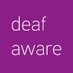 Deaf Aware UK (@deafawareuk) Twitter profile photo Deaf Aware UK (@deafawareuk) Twitter profile photo