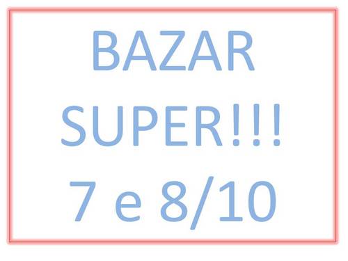 Bazar dias 8 e 9/10 com a marca carioca adorada por todas. Curta tb Bazar especial infantil e Santa Trufa.
http://t.co/BatL45nrfU