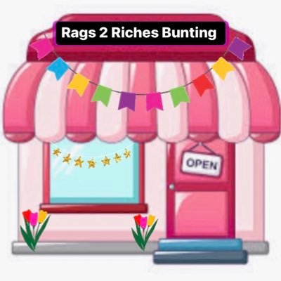 “Rags 2 Riches Bunting”⭐️Bunting & Garlands ⭐️Bows & Cushions ⭐️Patchwork Gifts 📦Delivered to your door🛍Shop In Feed👇❤️Gooner 4 Life