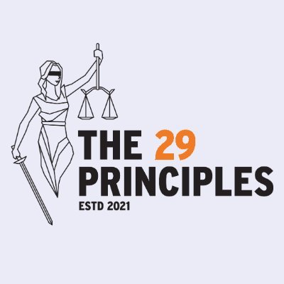 The 29 Principles is a non-profit organisation based in the United Kingdom. We promote lawyers' human rights and support lawyers under repression.