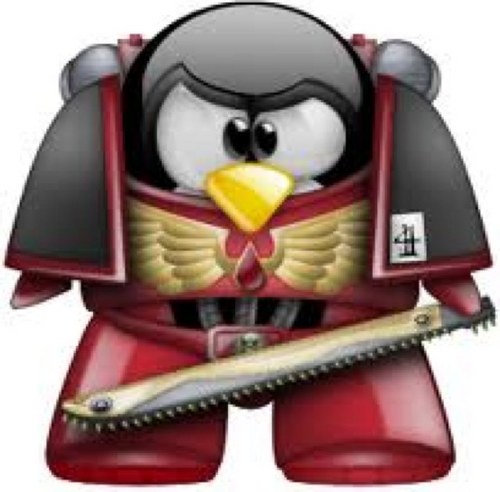 For the Emperor........... Space marine Penguins Charge