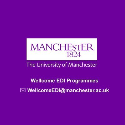 Wellcome EDI programmes accelerate and embed Equality, Diversity and Inclusion throughout our research and discovery approach at @officialUoM  Follow for events