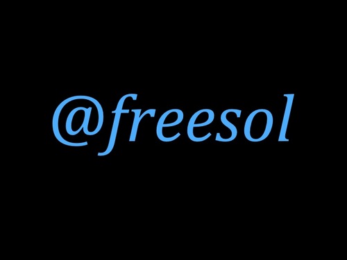Please follow @freesol instead!