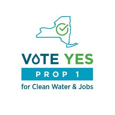 Working to protect clean water and create green jobs by passing Prop 1: The New York State Environmental Bond Act. Vote Yes on November 8!