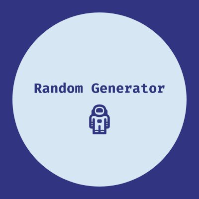 Random Generatorさんのプロフィール画像