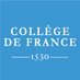 Collège de France (@cdf1530) Twitter profile photo