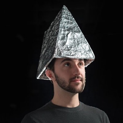 the tinfoil hat is for popcorn