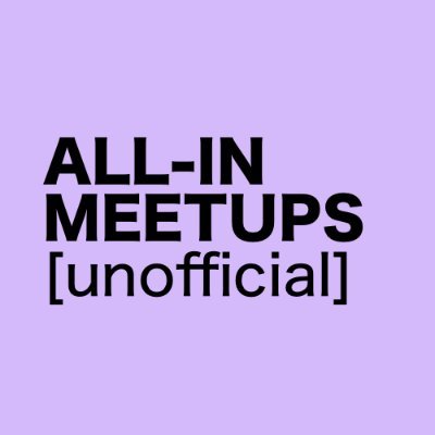 Unofficial grassroots community of @theallinpod. Hosting in-person events around the world and online to connect like-minded fans. Organized by @raechellambert.