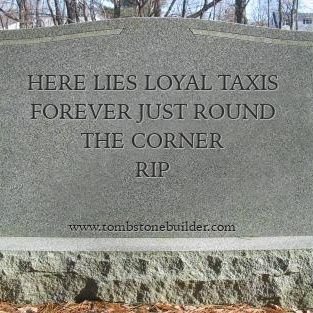 loyaltaxis's profile picture. This taxi company is no more; it has ceased to be.....