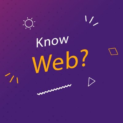 Know Web? is a JavaScript based community.
Follow on Instagram https://t.co/ZCtmxB47Wu