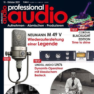 Professional audio Magazin - Für kreative Musiker & Produzenten Impressum: https://t.co/VebjdvmmBh