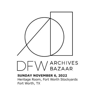 Archivists from DFW spreading the word about archives! #2022dfwarchivesbazaar on November 6th from 1-5pm at the Fort Worth Stockyards! #dfwarchivesbazaar