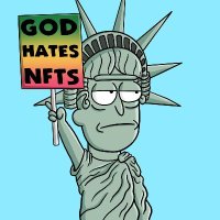 God Hates NFTs(@GodHatesNFTee_2) 's Twitter Profile Photo