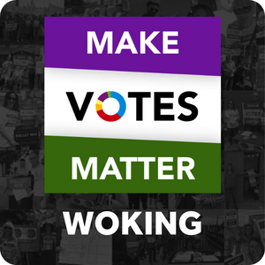 New account for #MakeVotesMatter in Woking launched August 2022 - The movement for #ProportionalRepresentation. #ChangeTheVotingSystem MVMWoking@gmail.com