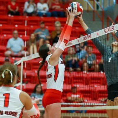 Middle blocker/Setter Sophomore 2026 Varsity Volleyball at Glen Rose High School Newcomer of The Year 2022-33 Co Offensive POTY 23-24Club Texas 16 Elite Christy