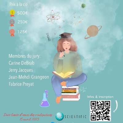 Dessine ta Thèse est un concours de BD destiné aux Doctorants
Date limite de participation: 15 avril 2023
https://t.co/2716s1LgBT