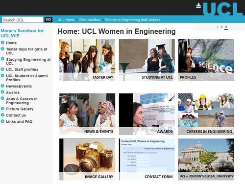 The Faculty of Engineering Sciences' 'Women in Engineering' project aims to encourage and inspire more female students to study Engineering subjects at UCL.