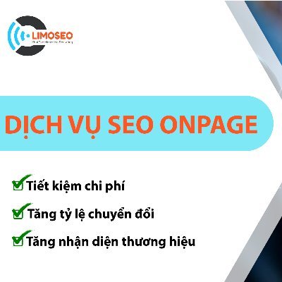 dvseoonpage's profile picture. Limoseo cung cấp dịch vụ SEO Onpage giúp bạn đưa website lên top đầu của trang kết quả tìm kiếm và mở rộng độ phủ sóng của thương hiệu