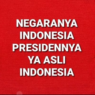 Tidak akan memilih warga keturunan untuk jadi pemimpin di negeri ini 
siapapun itu ....