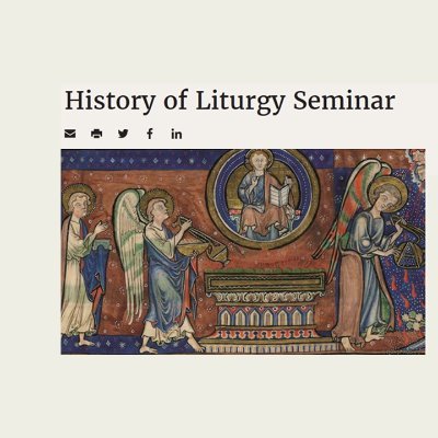 History of Liturgy Seminar

Convenors: Helen Gittos, Sarah Hamilton, John Harper, Henry Parkes, Teresa Webber