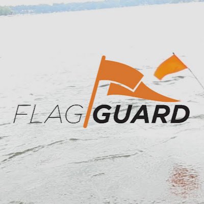 FlagGuard helps children, who have fallen into the water while tubing, skiing, to be more visible to oncoming boats.