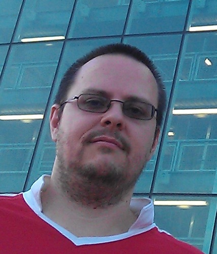 Oxycutor's profile picture. Scrumpy drinking geek