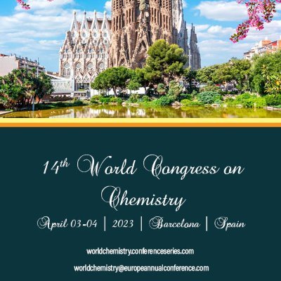 Program Coordinator for 14th World Congress on Chemistry
April 03-04, 2023 Barcelona, Spain