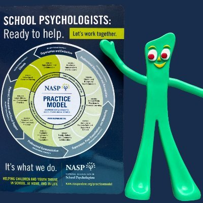 Inspired by Official Gumby & his creator Art Clokey, NASPGumby advocates for all kids. Caring, optimistic, flexible, fearless. Helping school psychs help kids.