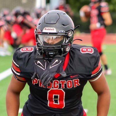 (315)-790-2860 | C/O 2023 | 2x All section 3 | 90.8/100 GPA | Thomas R.Proctor High | LB/ATH | 5’10 200 | https://t.co/8svtoazwV5